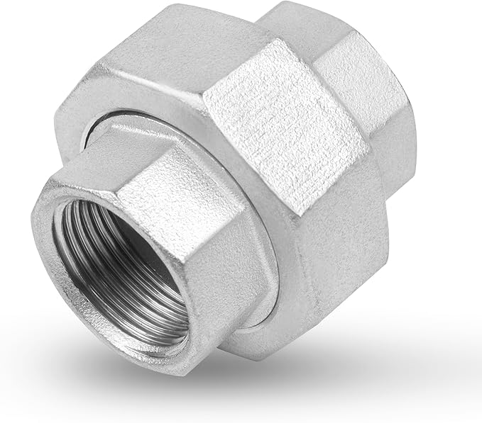 Avanty Stainless Steel 304 Cast Pipe Fitting, Union, 1/4" NPT Female
