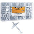 KURUI 1/8 Toggle Bolts for Drywall, 48 Pcs Heavy Duty Metal Drywall Anchors Kit, Dry Wall Anchors and Screws Kit, Butterfly Anchors for Ceiling, Sheetrock, Hollow Wall