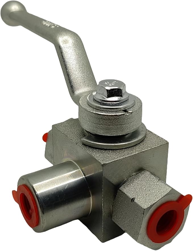 LX-KHB 1/4" NPT 3-Way Ball Valve, Carbon Steel, 7250 PSI, Hydraulic-Industrial