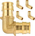 1/2Inch PEX-A Expansion Fittings,F1960 Brass Elbow,PEX Expansion Fittings Elbow For Pex A Tubing（5 PACK)(PEX1960033-5Pack)