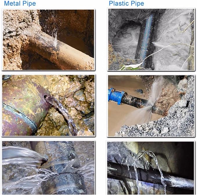 Water Leakage Detector, Water Pipe Leakage Monitor, High Sensitivity Water Pipe Leak Sensor, for Underground Water Leakage Site Construction Car Maintenance