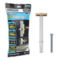 TOGGLER SNAPTOGGLE BB Toggle Anchor with Bolts, Zinc-Plated Steel Channel, Made in US, 3/8" to 3-5/8" Grip Range, for 1/4"-20 UNC Fastener Size (Pack of 2)