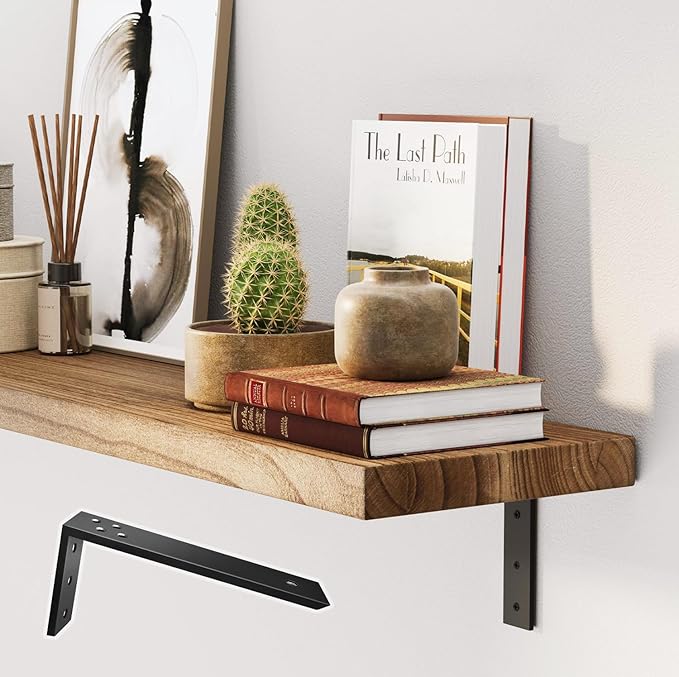 Countertop Support Brackets 4 Pack L Bracket Countertop Brackets 20" x 8" x 2.5" Heavy Duty 3/8" Thick Shelf Brackets Metal Corbels L Shape Bracket for Wood Shelf/Quartz/Granite/Concret Countertops