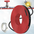 55 FT Heat Tape for Water Pipes Freeze Protection with Thermostat, Electric Heat Trace Pipe Heating Cable Energy-Saving 120V 7W/FT
