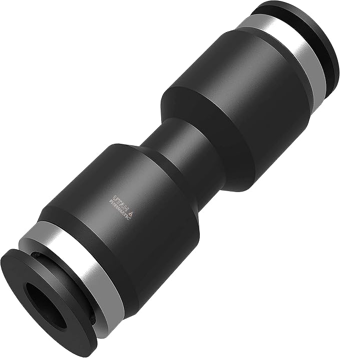 Utah Pneumatic 1/4 Air Line Fittings Straight Push To Connect Air Hose Fittings Quick Connect Pneumatic Fittings 10 Pack