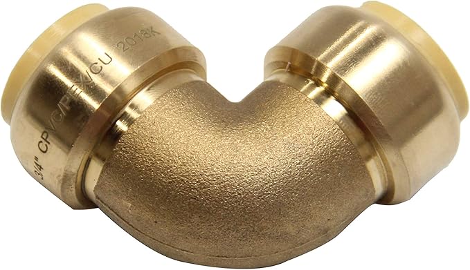 (Pack of 12) EFIELD 1/2 Inch Push Fit Fitting Bundles to Connect Pex, Copper, CPVC -Tee "T" 2 Pieces, Elbow and Coupling 5 Pieces each, with a Disconnect Clip,(PF138)