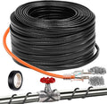 130FT（3FT-200FT） Pipe Heating Cable for Pipe Freeze Protection, Heat Cable for Water Pipes(Metal and Plastic), Pipe Heat Tape Keeps Water Flowing at -40°F 5w/ft, 120V Plumbing fixture
