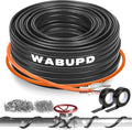 3FT-200FT Heat Tape for Water Pipes, -40°F Deicing Pipe Heat Cable,Electric Heating Cable Pipe,Frezze Protection for Heat Trace Cable for Metal, Plastic Home Pipes,Gutter,120V 5W/ft（120FT）