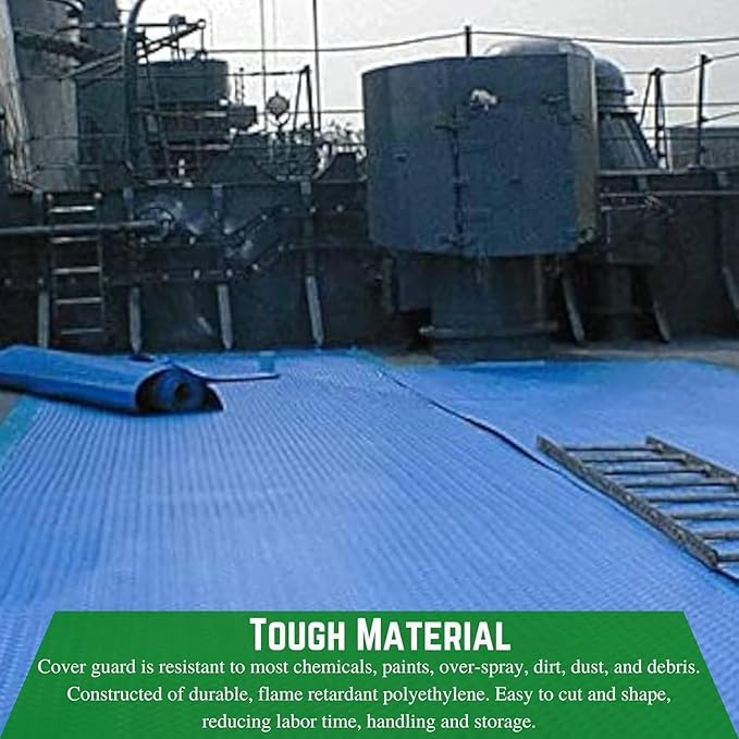 Farm Plastic Supply - Bainbridge International Flame Retardant Cover Guard 10 Mil - Temporary Floor Protection, Temporary Protection, Cover Guard, Temporary Surface Protection (36'' x 75')