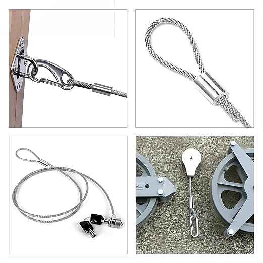 3/16"(5mm) Aluminum Crimping Loop Sleeves, Wire Rope Sleeves, Double Crimp Sleeve Cable Ferrule for Wire Rope and Cable 20PCS (3/16"(5MM))