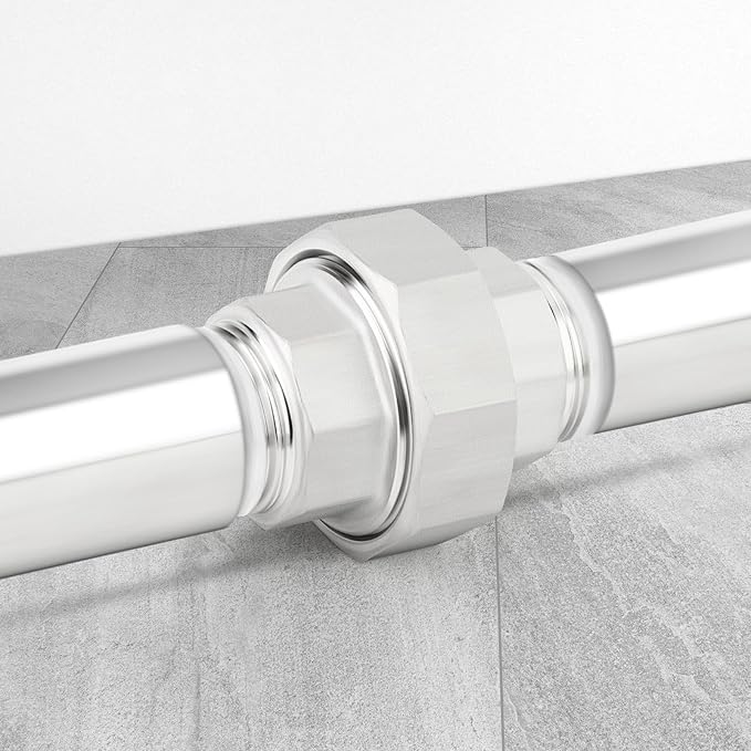 TAISHER 5PCS 304 Stainless Steel Union，3/8" NPT Male x 3/8" NPT Male Cast Pipe Fitting