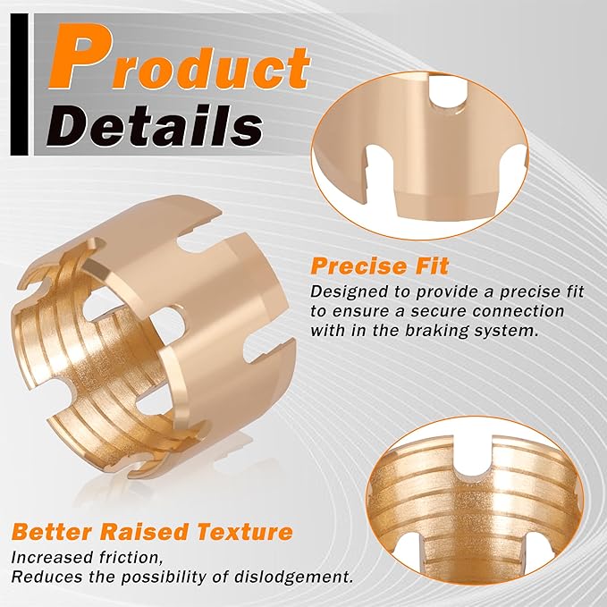 24PCS 3/8" DOT Air Brake Hose End Fitting-Brass Sleeve Tube for Hose End Connector,Sleeve Repair Tube for Air Hose Braking System Air Brake Fittings
