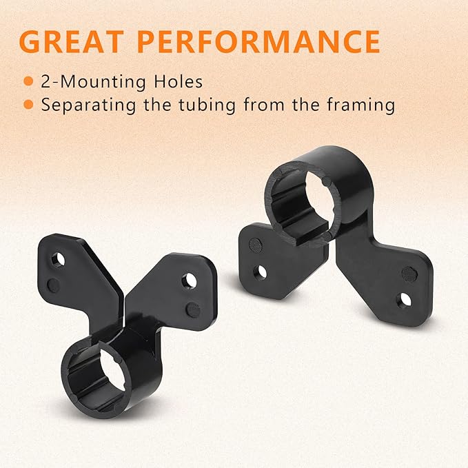 300-Pack HeSun 1/2" PEX Suspension Pipe Clamps, Black Butterfly Style, Fit for PEX, Copper, CPVC Pipe