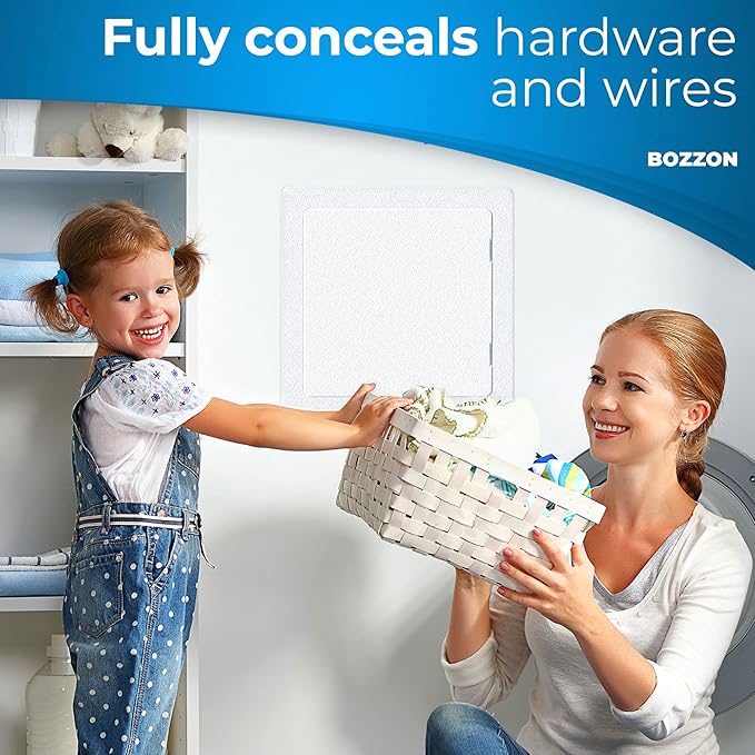 Access Panel for Drywall - 24x24 Inch Wall Hole Cover - Heavy Durable Plastic White Door for Plumbing