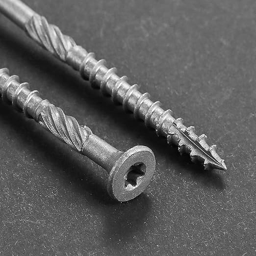 #10 * 2-1/2" 304 Stainless Steel Deck Screws, (1340pcs) 15 lbs.Exterior Wood Screws, Rust Resistant epoxy Coated, Bronze, T25 Star Bit