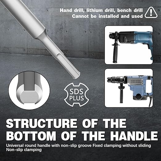 2-3/8" Concrete Hole Saw,60mm Masonry Hole Saw, with 110mm SDS Plus Shank Connecting Rod for Concrete Brick Cement Stone Wall Drilling Home Improvement