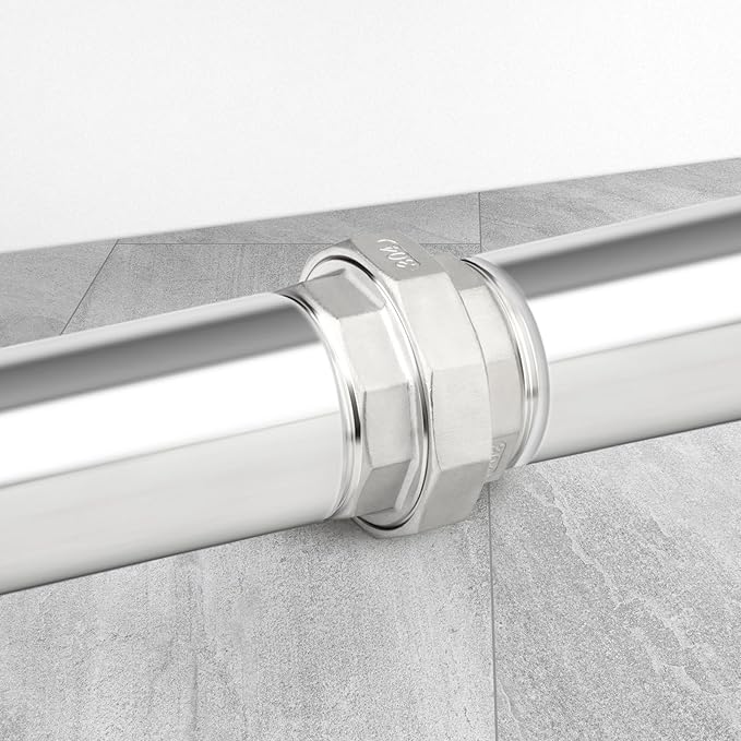 TAISHER 1PCS 304 Stainless Steel Union，3" NPT Male x 3" NPT Male Cast Pipe Fitting