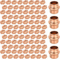 100-Pack GUOFIS Copper Press End Cap, 1/2" x 1/2" Plug Fittings for Copper Tube Connection with Stop(PRESS020-100Pack)