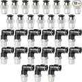 TAILONZ PNEUMATIC Elbow and Straight Combination 1/4 Inch Tube OD x 1/4 Inch NPT Thread Push to Connect Fittings PC-1/4-N2+PL-1/4-N2(Pack of 12)