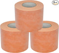 3PCS Waterproof Membrane for Shower 5 Inch X 100Ft Waterproofing and Uncoupling Membrane 19.7 Mils Thickness Waterproof Underlayment for Shower Tile Flooring