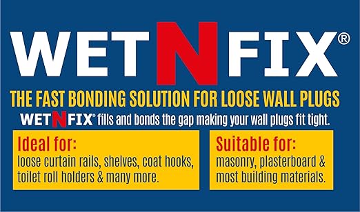 (50 Discs) - Fixing Wall Anchors Fast! Ideal for Loose Wall fixtures Such as Curtain Rails, Toilet roll Holders. Ideal for Drywall and Masonry.