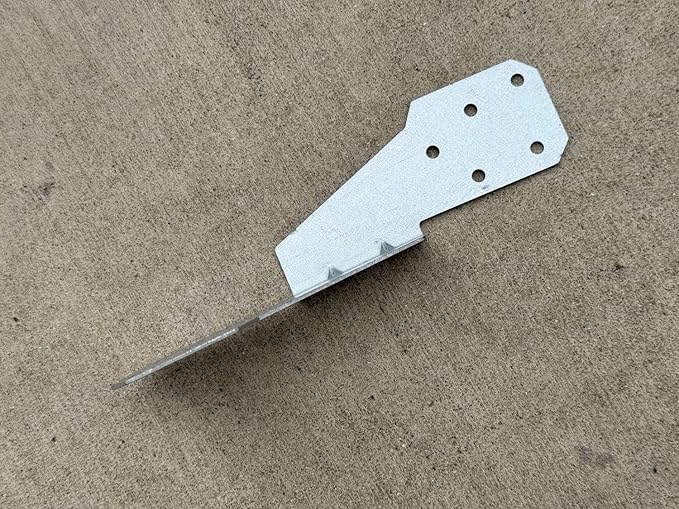 Sandbaggy Single-Sided Hurricane Ties - Hot Dipped Galvanized, 18 Gauge - Structural Wood Framing Connectors for Rafters, Trusses, Deck Joists (Single-Sided, 10, Count)