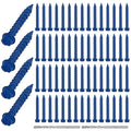 200 Qty 3/16" x 3-1/4" Hex Head Concrete Screws Anchor with Drill Bits Blue Slotted Hex Screws for Anchor Masonry, Block, Brick, Cement, Stucco, Diamond Point and Wood Fastening