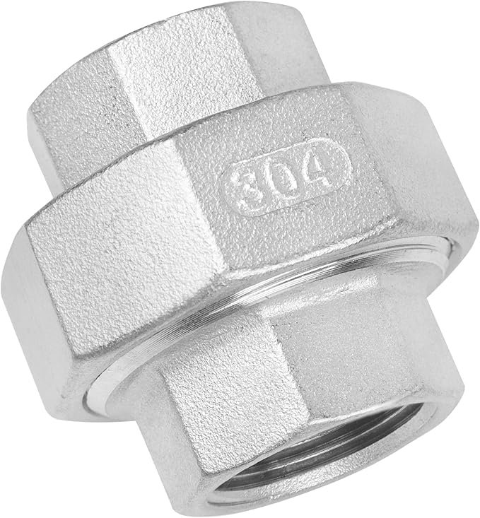 Avanty Stainless Steel 304 Cast Pipe Fitting, Union, 3/4" NPT Female