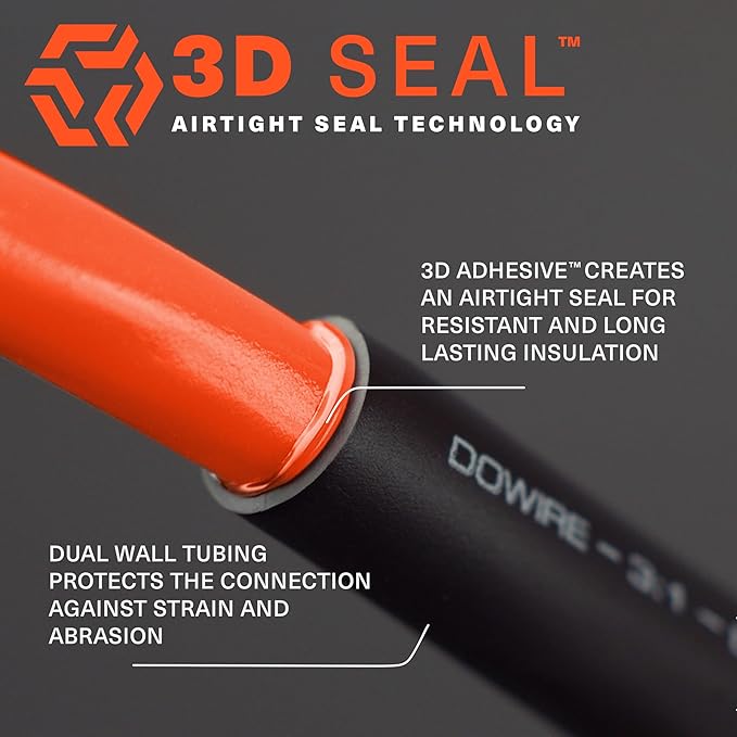Heat Shrink Tubing 3/4" - Adhesive Lined - 3:1 Ratio - Waterproof Marine Grade Shrink Tube - Wire Shrink Wrap Tubing - Black - 13 Feet