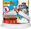 Shower Threshold Water Dam Barrier 105" - White Collapsible Shower Water Blocker - Guard for Walk in Shower - Water Guard Stopper for Floor - Shower Door Water Blocker by Hippo Dam