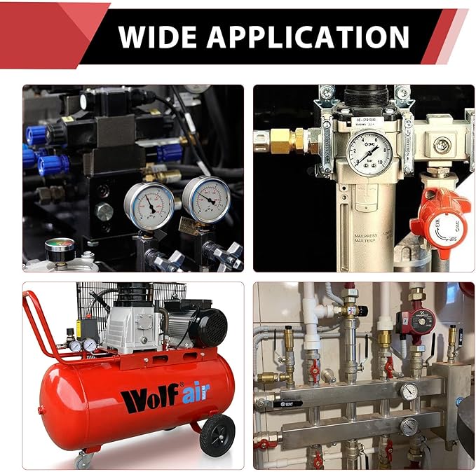 (Pack of 2) EFIELD 1/2" Male Pipe(NPSM) x 1/2" Female Pipe(NPSF) Extension Brass Fitting Adapter, 40MM LengthHex Connector with Sealing Tape (Length 40MM, 2),(NPT134)