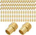 100-Pack PEX Fittings, 3/4" PEX x 1/2" Male Threaded NPT Adapter, ASTM F1807
