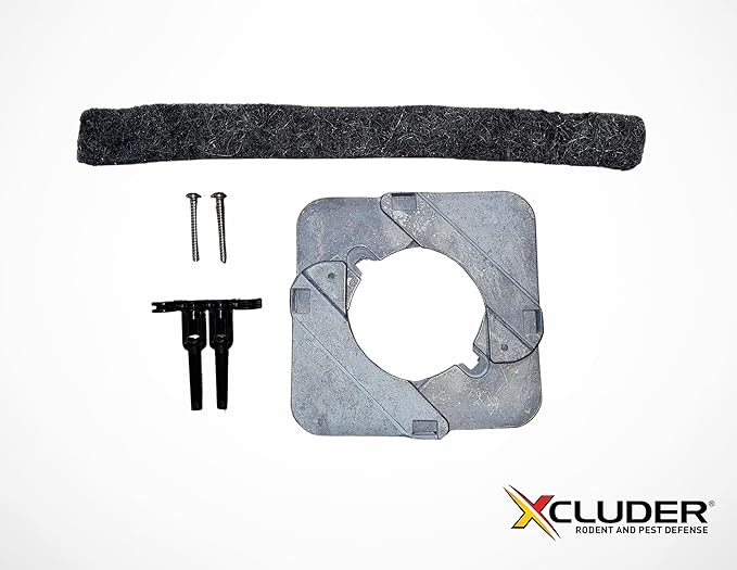 Xcluder X-Plate Universal Escutcheon Plate - Heavy Duty - Fits Pipes from .5" to 3" Outside Diameter - 3-PACK
