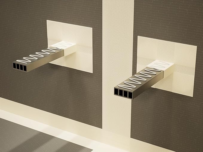 The Original Granite Bracket Floating Shower Bench Kit with Concrete Mesh Foam Board (12x18)-Shower Bench,Bench Seat, DIY Shower Benches,Bathroom Décor, Space Efficiency,1 Count