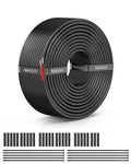 NAOEVO 20 Gauge Wire 2 Conductor Electrical Wire, 20 AWG Stranded PVC Cord, 12V Low Voltage/Tinned Copper/Flexible Cable for Automotive Wiring, Lamp Cord, Marine Cable (50FT)