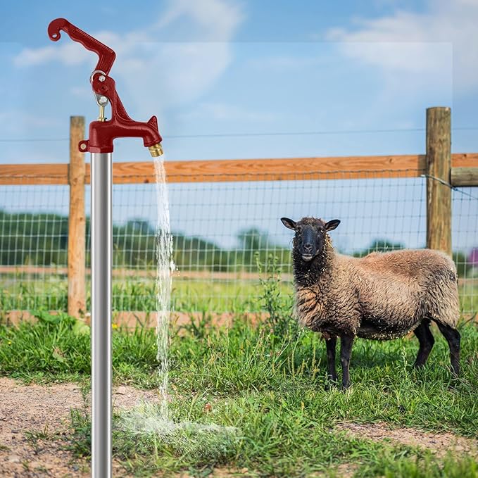 Frost Proof Yard Hydrant, Frost Free Outdoor Faucet Freeze Proof Hydrant for Yard Garden Farm Pasture Irrigation, Water Faucet 3/4" Pipe Connection,4.25ft Total Length 2' Bury Depth