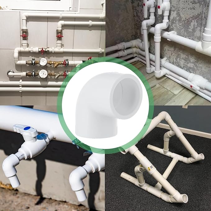 30pcs 3/4 PVC Fittings 90 Degree Elbow 2 Way PVC Pipe Fittings Right Angle Elbow PVC Adapter Furniture Build Grade PVC Pipe Adapter Fittings SCH40 PVC Corner Fittings