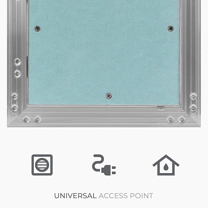 8" x 8" Inch Wall Access Panel - Waterproof Drywall Panel & Aluminum Frame Crawl Space Hatch Door - Plumbing Access Panel for Wall & Ceiling, HVAC - Drywall Access, Cover