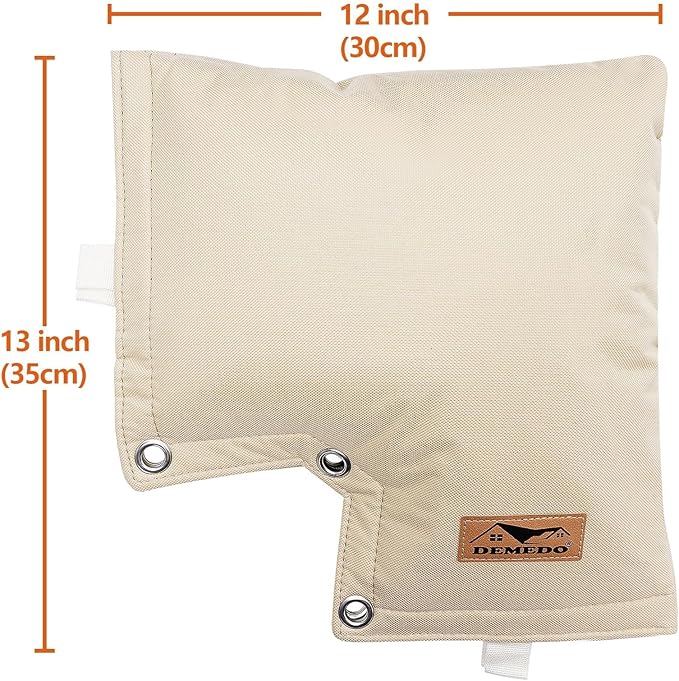 Backflow Preventer Insulation Cover - Backflow Pressure Vacuum Breaker Cover - Insulated Backflow Cover Pouch for Irrigation Back Flow Sprinkler Valves in Winter or Sun Exposure (13”W x 12”H, Sand)