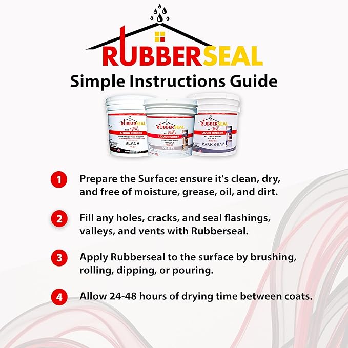 Liquid Rubber Waterproofing and Protective Coating, Rubberseal White (4.5 Gallons)