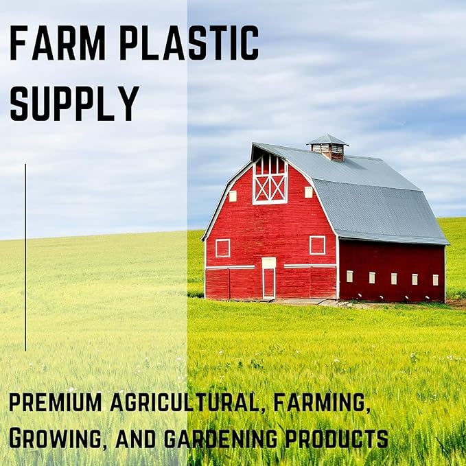 Farm Plastic Supply - Protective Clear Overwintering Plastic Film - Overwintering Film, 6 Mil Clear Plastic Film, Greenhouse Plastic, Durable Plastic Sheeting (4 Mil 40' x 100')