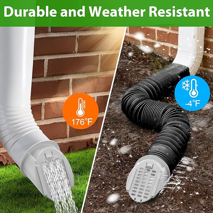 4” Slope Drainage Grate Cover, Rain Diverter, Drainage Grate Yard Drain Emitter for Sump Pump Discharge & Downspout Extensions, Fit 4" SCH 40, 4" SDR 35, 4" & 3" Corrugated Pipe, 1 Pack-White