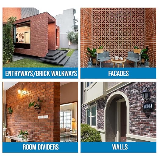 Rainguard Water Sealers Brick Sealer, Penetrating Protection Against Rain and Moisture Damage, for All Brick and Mortar Surfaces, Silane/Siloxane Waterproofer, Natural Finish, Makes 5 Gallons