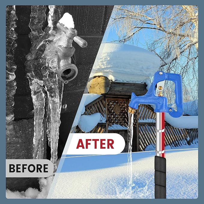 28 Feet Heating Tape for Pipe Freeze Protection with Build in Thermostat, 120 V Electric Pipe Protection from Freeze with Thermostat, 7 W/Ft, Heat Trace for Water Pipes