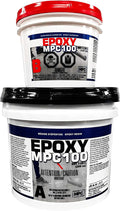 Master Protective Coatings White Epoxy Resin Coating for Floors Counter Tops, 100 percentage Solids, Self Leveling 3 Gallon Kit