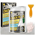 Concrete Crack Filler, High Elasticity Cement Crack Filler, Self Leveling Concrete Slab Repair Sealant for Driveway, Walkway, Patio, Waterproof Caulking Glue for Joint, Outdoor - 17.6 Floz