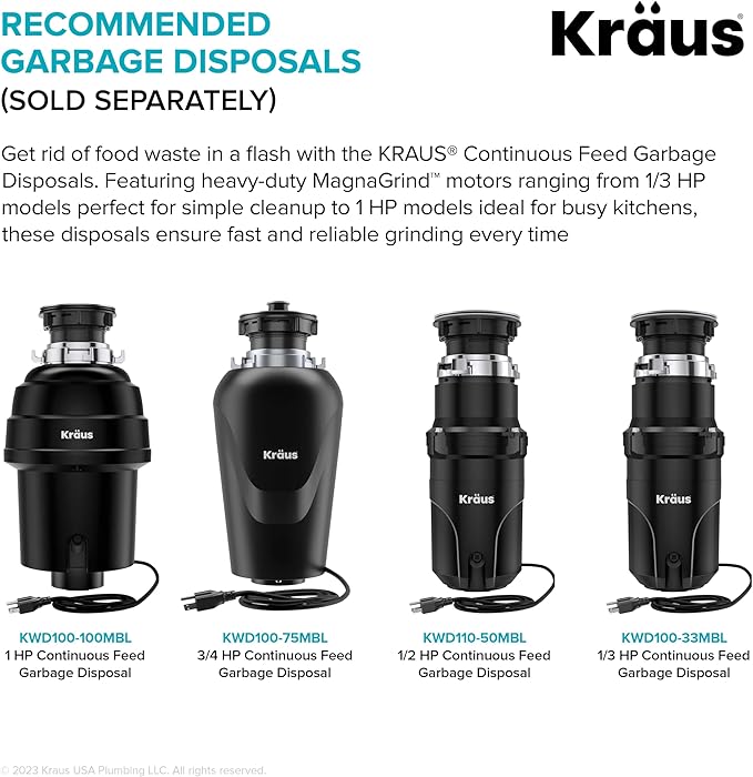 KRAUS Kore 21-Inch Undermount Workstation 16 Gauge Single Bowl Stainless Steel Kitchen Sink with Accessories, KWU111-21
