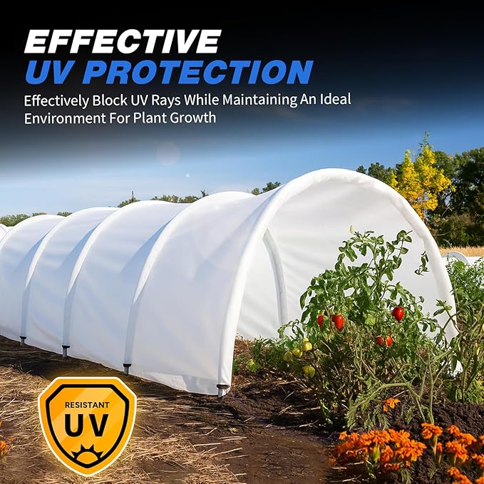 White Crawl Space Vapor Barrier, 10 Mil Vapor Barrier, 10' x 25', White Thick Plastic Sheeting, Heavy Duty Polyethylene Film, White Plastic Drop Cloth Covering for Crawlspace, Basement