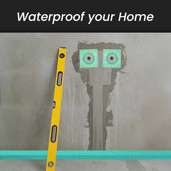 Repa Market 10 Pack 'Hidrotape T' 1-1/8'' to 2-3/4'' Waterproofing Sleeve - Pipe Seal - Pipe Wrap - Waterproofing Material for Shower/Bathroom/Drain Pipes - Fabric Base with Rubber Polymer Guard