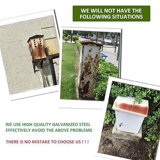 Outdoor Electrical Enclosure Equipment Box - 15.7 * 19.7 * 11.8" Universal IP Waterproof Box,Galvanized Plate Electrical Enclosure,with Removable Mounting Plate and Muffin Fan Vent (40 * 50 * 30cm)